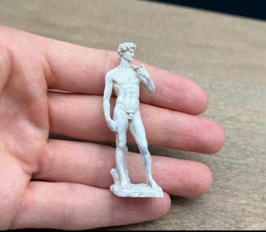 8cm David Statue Unpainted