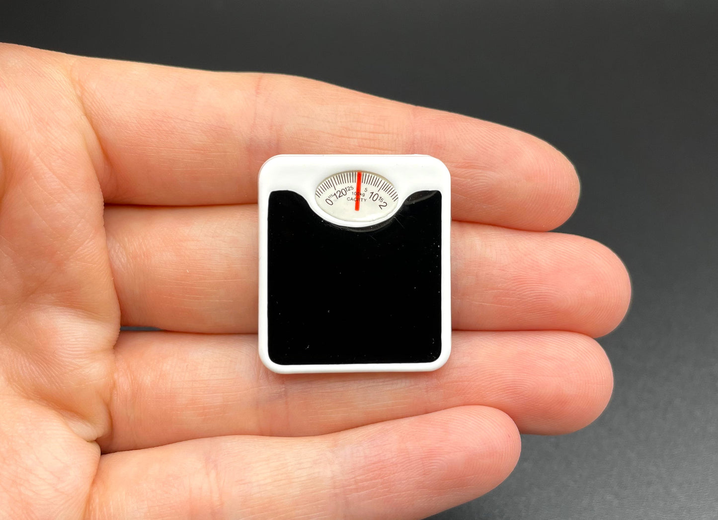 Miniature Bathroom Scales. 1:12 Scale. Dollhouse Accessory