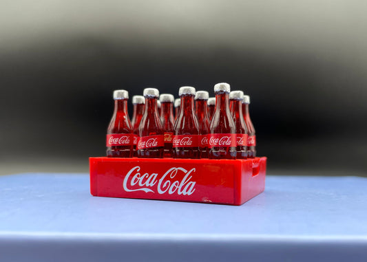 Miniature Crate Of Soda. 12 Bottles Of Cola. 1:6 Scale Dollhouse Accessories