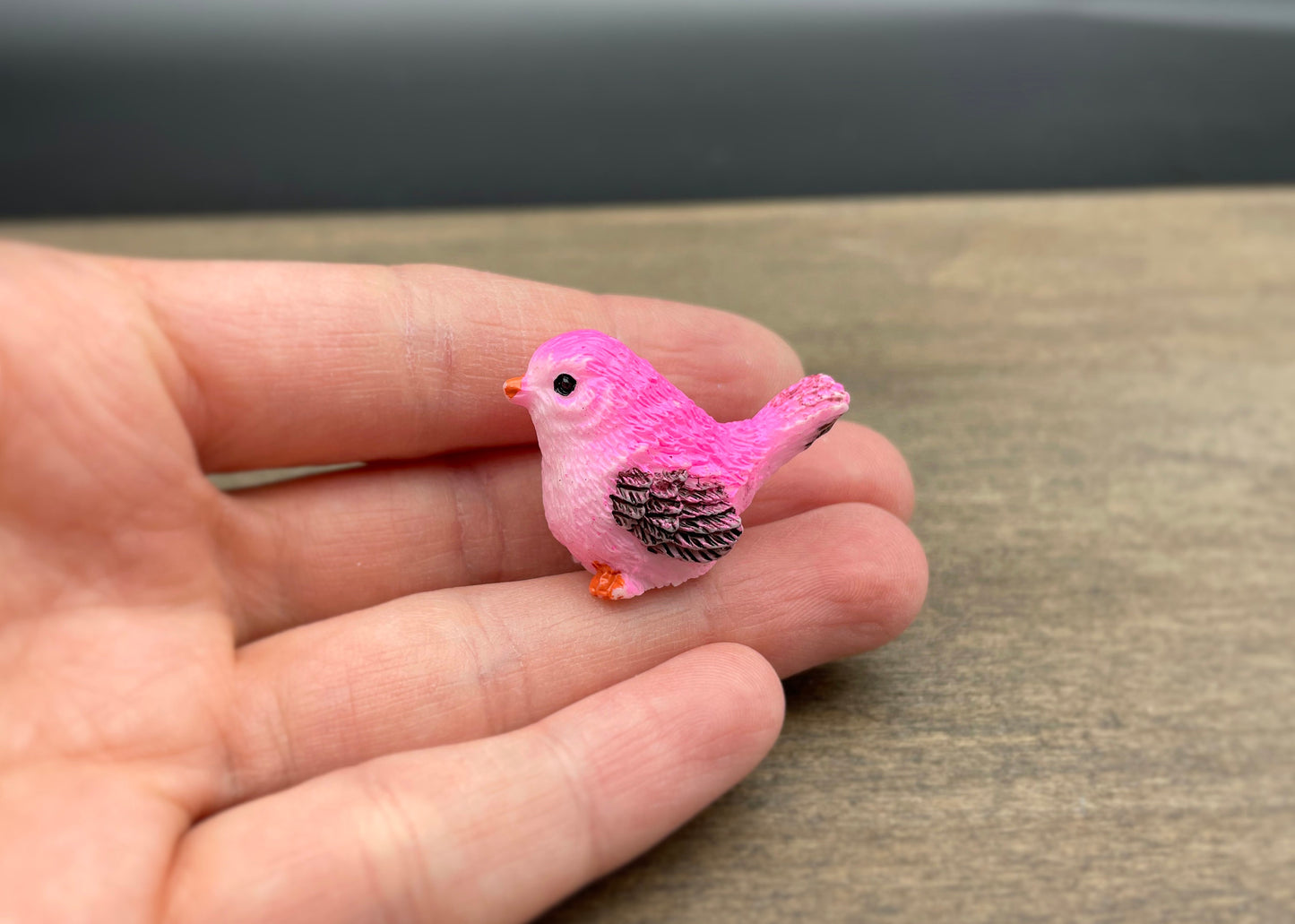 Miniature Birds. Fairy Garden Colorful Birds