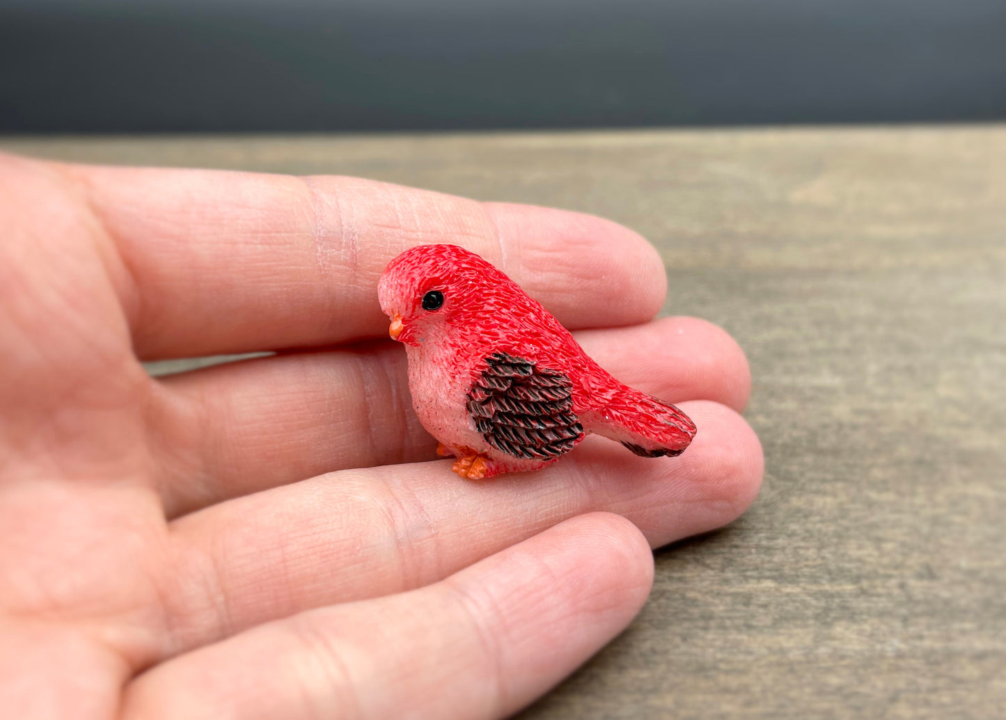 Miniature Birds. Fairy Garden Colorful Birds